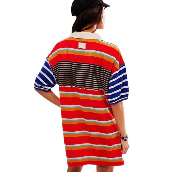 WE THE FREE by FREE PEOPLE Red Hot Summer Tee Tunic Oversized - Picture 2 of 11